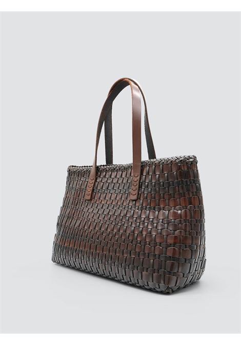 borsa salvage irregular woven borsa marrone DRAGON DIFFUSION | DGW58171DARK BROWN